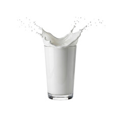 Milk splashing from a glass