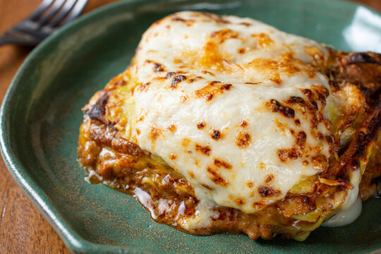 lasagna bolognese, a typical dish of Italian cuisine