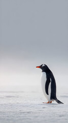 Fototapeta premium penguin in antarctica