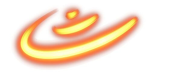 Líneas de luz sin fondo con reflejos de color. © NURIA