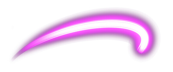 Líneas de luz sin fondo con reflejos de color. © NURIA