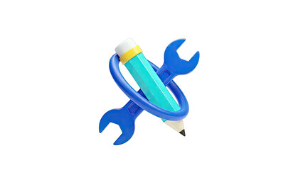 Pencil and Wrenches Symbol