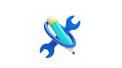 Pencil and Wrenches Symbol