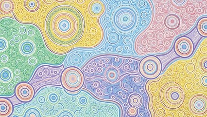 Fototapeta premium Vibrant abstract background with swirling patterns.