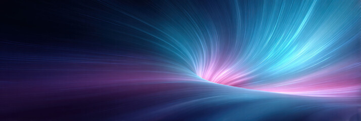 Abstract digital background with vibrant blue and purple light streaks flowing dynamically, evoking futuristic and sci-fi aesthetics with a glowing, radiant effect.