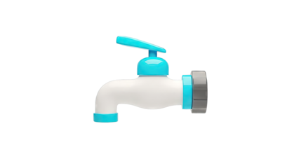 Modern Blue and White Faucet