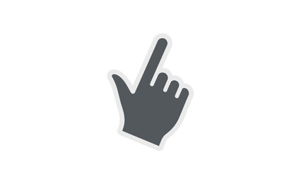 Hand Icon Pointing Upwards Gesture Symbol.