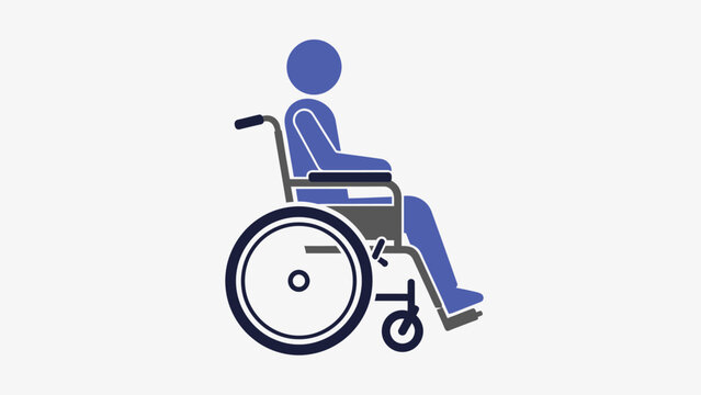 Person Sitting in a Wheelchair Illustration.