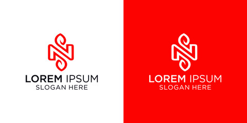 N Logo was constructed with the grid and the golden ratio to ensure the visual balance and harmony. N Logo is elegant and modern style suitable for many industries