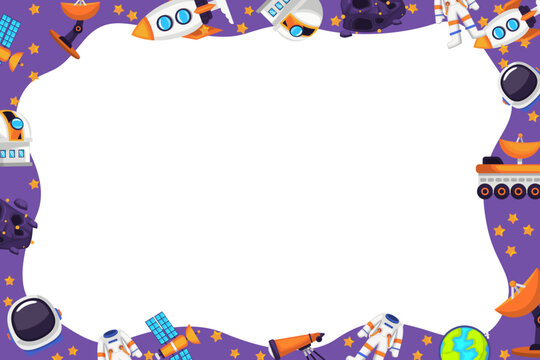 decoration and ornament astronaut theme astronaut equipment outer frame rectangle