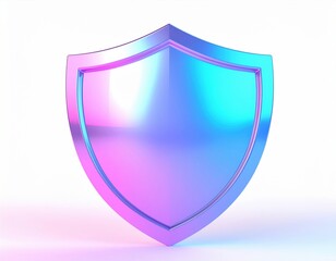 Generated imageIridescent shield symbolizing protection and security
