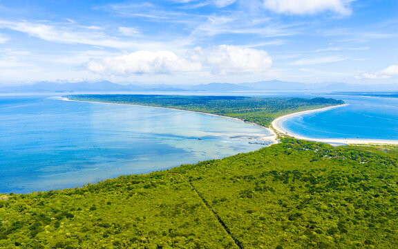 Paranagua, Parana, Brazil - December 31, 2025. Paradise Island Untouched Paradise Island Pristine Coast Parana Brazil Paradise Island