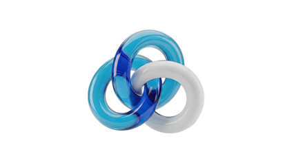 Interlocking Glass Rings