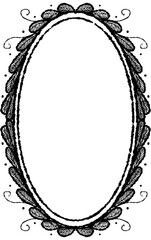 black and white frame