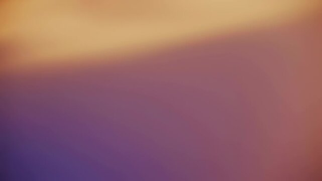 Smooth Flowing Fabric Texture with Elegant Gradient Shades of Purple and Orange. Seamless looping 4k video background 
