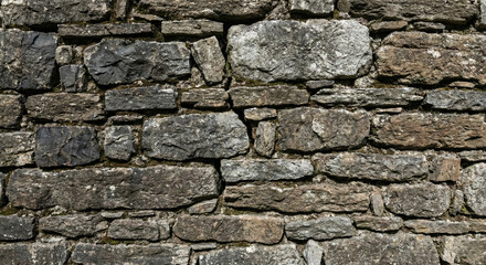 Textured Stone Wall with Natural Material