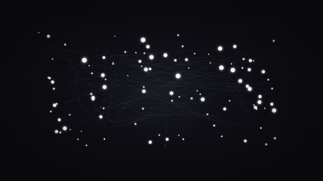 Minimal Corporate Network Visualization - Professional Business Background 4K