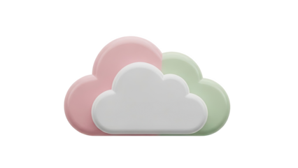 Layered Pastel Clouds