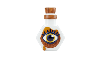 Evil Eye Potion Bottle with Dripping Honey