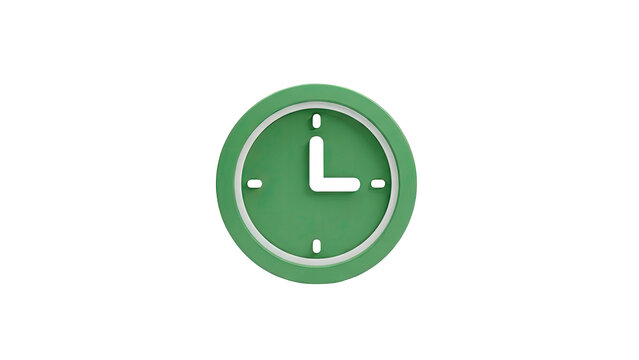 Green clock icon