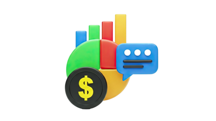 Financial Growth and Communication Icons