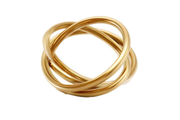 Beautiful intertwined golden rings creating an elegant design pattern.