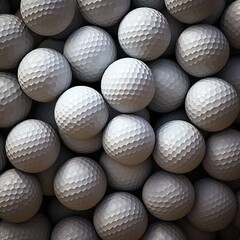 Golf Balls Galore A Textured Collection for Sports Enthusiasts and Design Projects, Close-Up