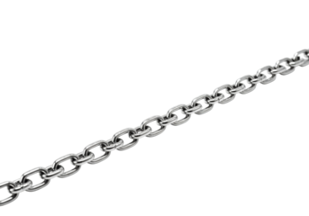 Shiny metal chain links gleaming with a reflective surface, symbolizing strength, connection, and security in a compelling visual composition.