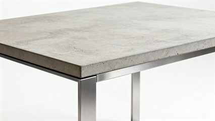 Modern concrete and metal table design