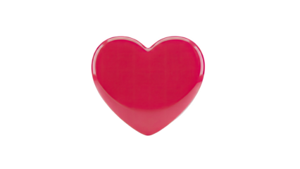 Shiny Red Heart Shape