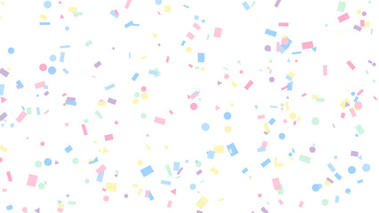 Celebration Confetti Falling Background Pastel Tones Texture © ImageFlow 