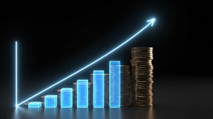 Growing financial success with ai generated insights virtual environment data visualization business growth - Powered by Adobe