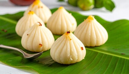 Maharashtrian Modak Close-Up. Traditional Indian Food