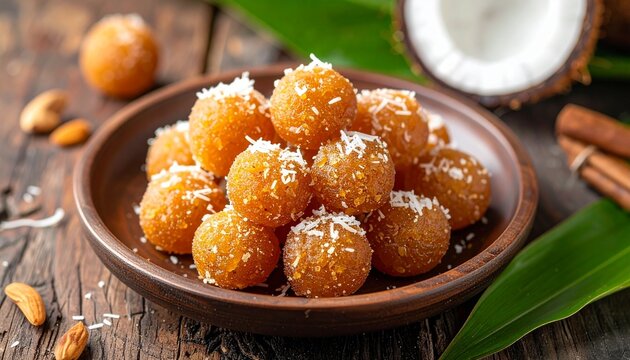 Goan Dodol Bite-Sized Pieces. Traditional Indian Food