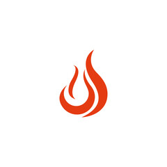 fire smoke logo with flat vector design style