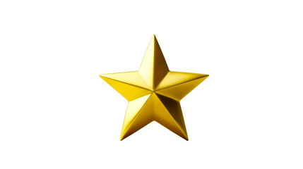 A shiny metallic gold five pointed star symbolizing excellence and achievement is perfect for awards, recognition, celebration, success, and premium branding applications.