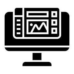 Fototapeta premium print Solid icon