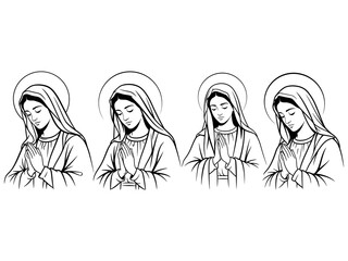 Mother Mary Vector