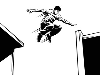 Parkour Vector Illustration