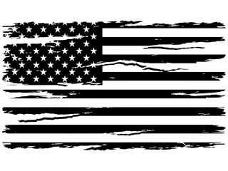 The Distressed American Flag