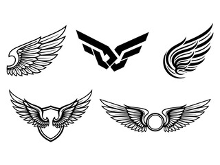 Wings Logo Set