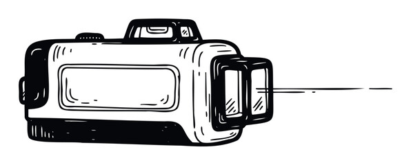 A precise leveling tool emitting a visible laser beam for accurate measurements in construction and DIY projects, useful for technical diagrams and educational materials