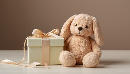 Teddy Bear and Gift Box