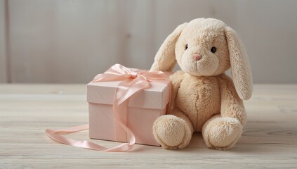 Teddy Bear With Gift Box
