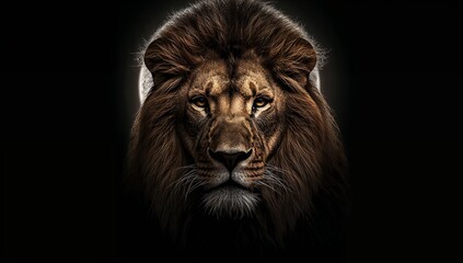 Majestic Lion Portrait