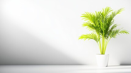 Lush indoor plant in elegant ceramic pot bringing vibrant greenery and natural beauty to home interior decor.