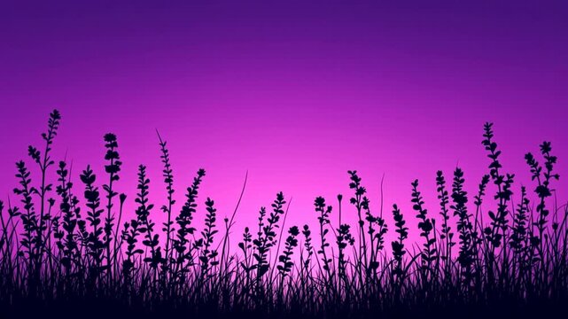 lavender field vector illustration