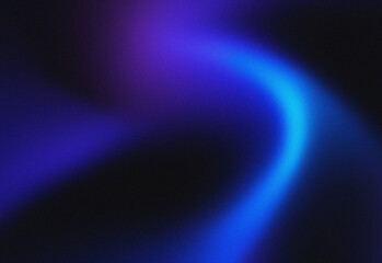 Abstract neon blue light curve curling across a dark background, evoking motion and energy for modern design, futuristic aesthetics, digital technology and visual media