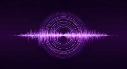 Abstract digital background featuring concentric sonic wave patterns creating a sense of echoing sound and vibration, clean, sound, pattern