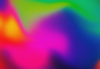 Vibrant abstract color gradient background featuring neon hues blending pink, purple, blue, green, orange for creative design, branding, presentations and digital art projects